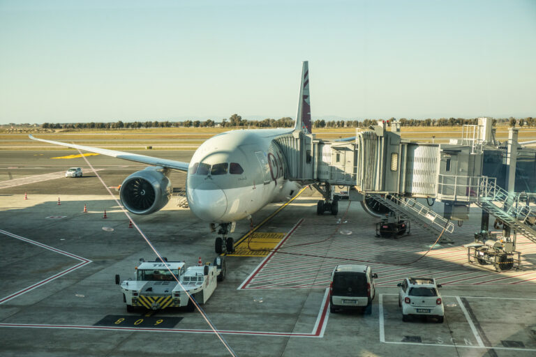 At the airport